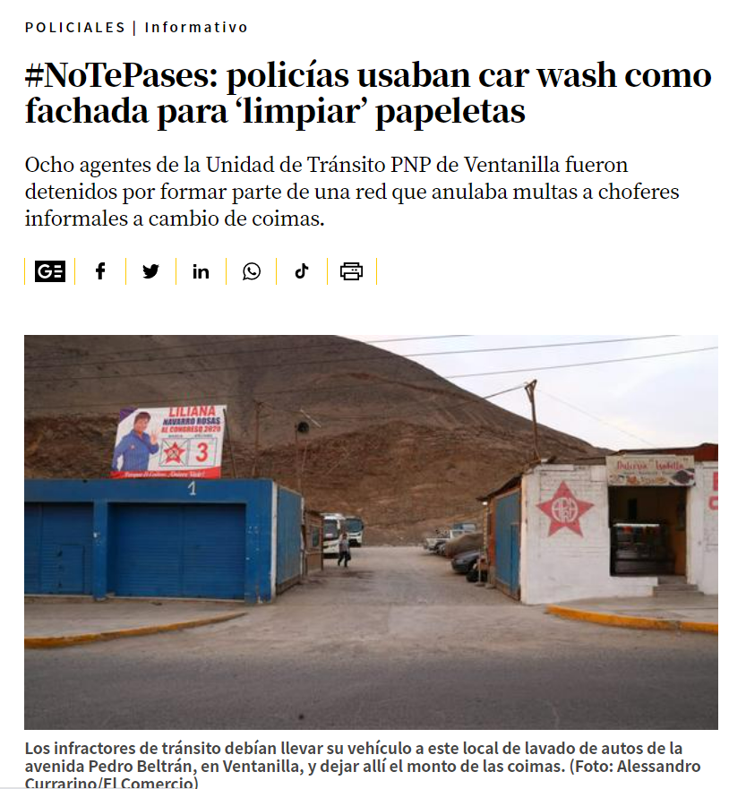 mal_menor's tweet photo. ¿Quién alquila los paraderos a las combis piratas a cambio de coimas? Policías

¿Quién revende celulares robados de Las Malvinas? Policías

¿Quién instaló una lavandería de papeletas en un carwash? Policías

¿Quién golpea a la prensa? Policías

Purga y reestructuración a gritos https://t.co/Iiwxb4bh4d