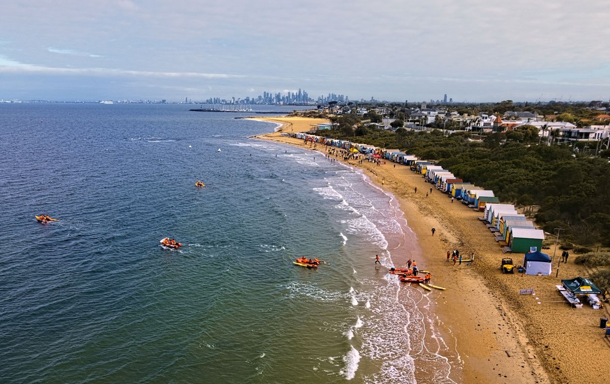 skip0z's tweet photo. Brighton Bathing Box Classic 2023-02-05 start
https://t.co/HfqoPButhQ
#brighton #melbourne #placesweswim #placesweswimmelbourne
#allswimsau #openwateraustralia  #swimaustralia #masterswimmingaustralia https://t.co/EEwF0LlpWo