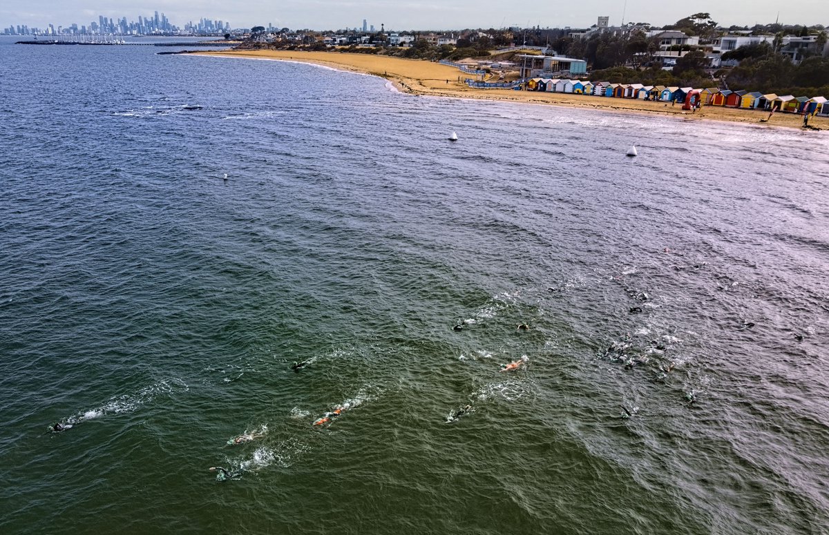 skip0z's tweet photo. Brighton Bathing Box Classic 2023-02-05 start
https://t.co/HfqoPButhQ
#brighton #melbourne #placesweswim #placesweswimmelbourne
#allswimsau #openwateraustralia  #swimaustralia #masterswimmingaustralia https://t.co/EEwF0LlpWo