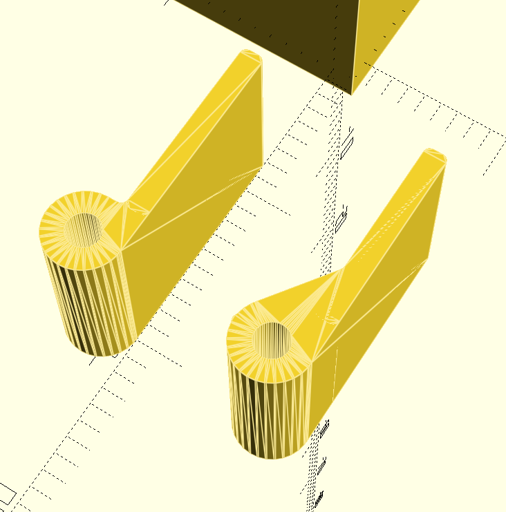 sdbruder's tweet image. printability: hinges v1 are pretty, hinges v2 can print without support when vertical (I think) #uselessmachine #arduino #openscad #3dprinting