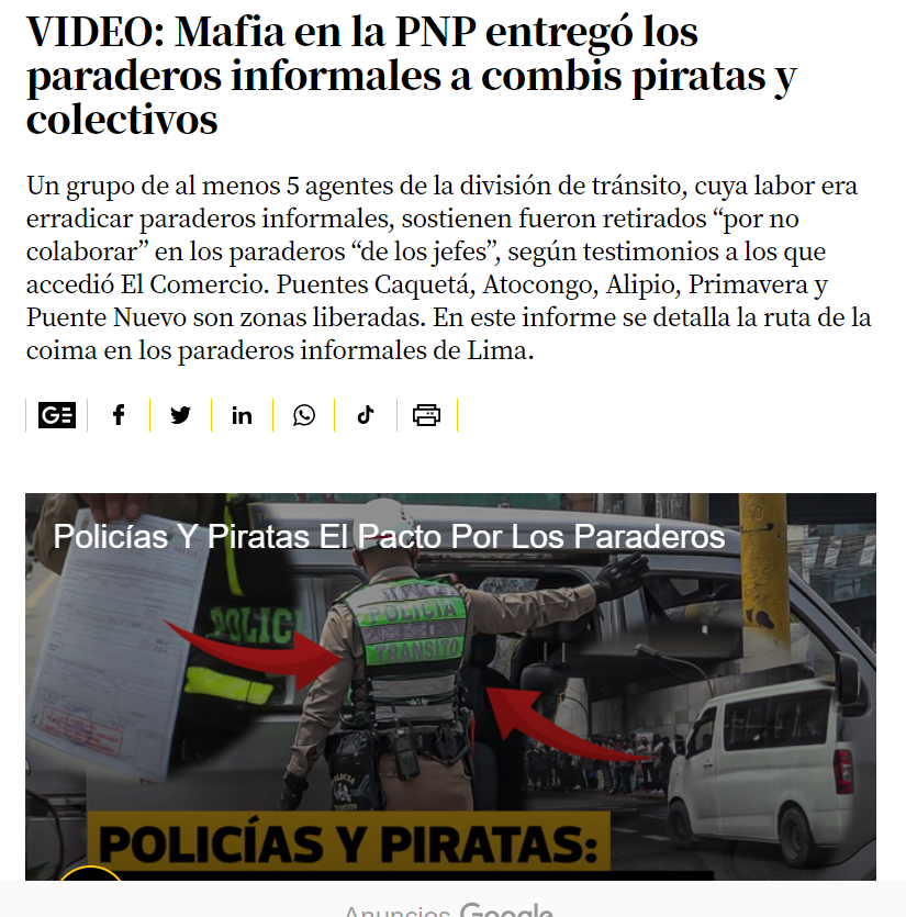 mal_menor's tweet photo. ¿Quién alquila los paraderos a las combis piratas a cambio de coimas? Policías

¿Quién revende celulares robados de Las Malvinas? Policías

¿Quién instaló una lavandería de papeletas en un carwash? Policías

¿Quién golpea a la prensa? Policías

Purga y reestructuración a gritos https://t.co/Iiwxb4bh4d