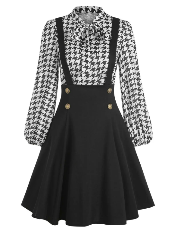 Vintage Suspender A-Line Skirt & Houndstooth Bowknot Retro Blouse Set

🥳18% OFF with Code: DLAFF18🥳
Size: S - 2XL
#womensfashion #giftforher #springfashion #vintagefashion #skirt #houndstoothdress #retrodress #fallfashion #valentinesdaygift

👇
dresslily.app.link/XhNhz6KC5wb