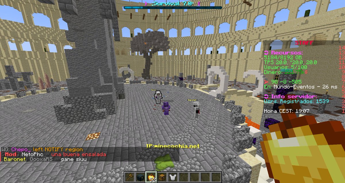 Ganador <a href="/GooxaRecords/">Gooxa Records</a> por ser el gladiador finalista del evento de PvP. Felicidades, has ganado 1 llave del Campeón! 😎