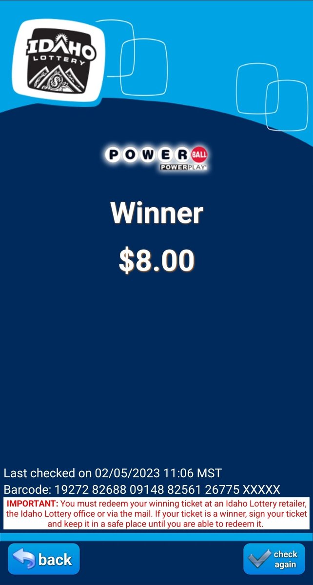 Ha! All three scratchers and this Powerball ticket were winners this week. https://t.co/FPXRaZOE1v https://t.co/kLrhyW4ANm