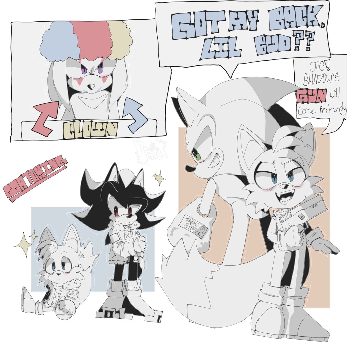 5h0w1sh's tweet photo. He may be a clown but he’s stylish with it
#SonicTheHedeghog #ShadowTheHedgehog #Tails https://t.co/d7LzvDJqbx