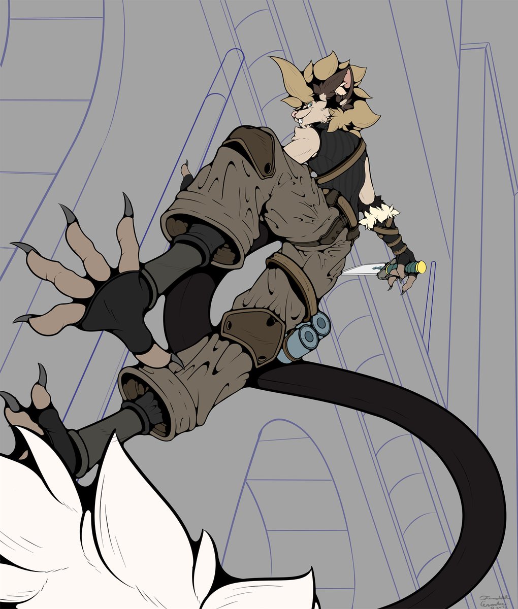 FraughstE's tweet photo. @DanSyronArt This always sounded like a fun concept for practice ^^. I should give it a shot myself sometime. I'll throw rat lad Dhevi into the mix. Old work, but the most up to date I have for now on ref and gear. https://t.co/3x6R8jvtc3
