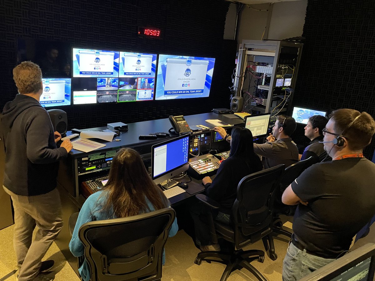 yourtvhalton's tweet photo. Live shot from the #YourTV control room on #OHLday

The first game is underway Ottawa 67s vs Sarnia Sting on #Cogeco channel 100 https://t.co/gU8FtdqHRJ