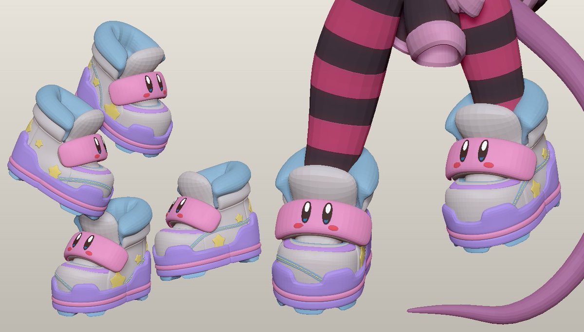 Remanance's tweet photo. I like making chonky shoes https://t.co/9W6Nefx43U