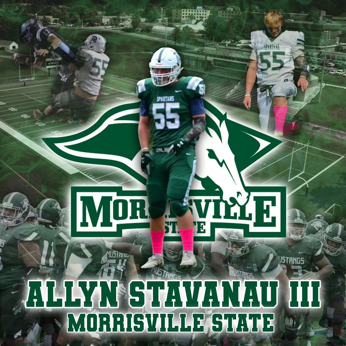 AllynStavanau55's tweet image. I am so excited to announce that I will be furthering my athletic and academic career at SUNY Morrisville. Thank you to all my family, friends, and coaches for the continuous support throughout this journey. Go Mustangs! 🐎