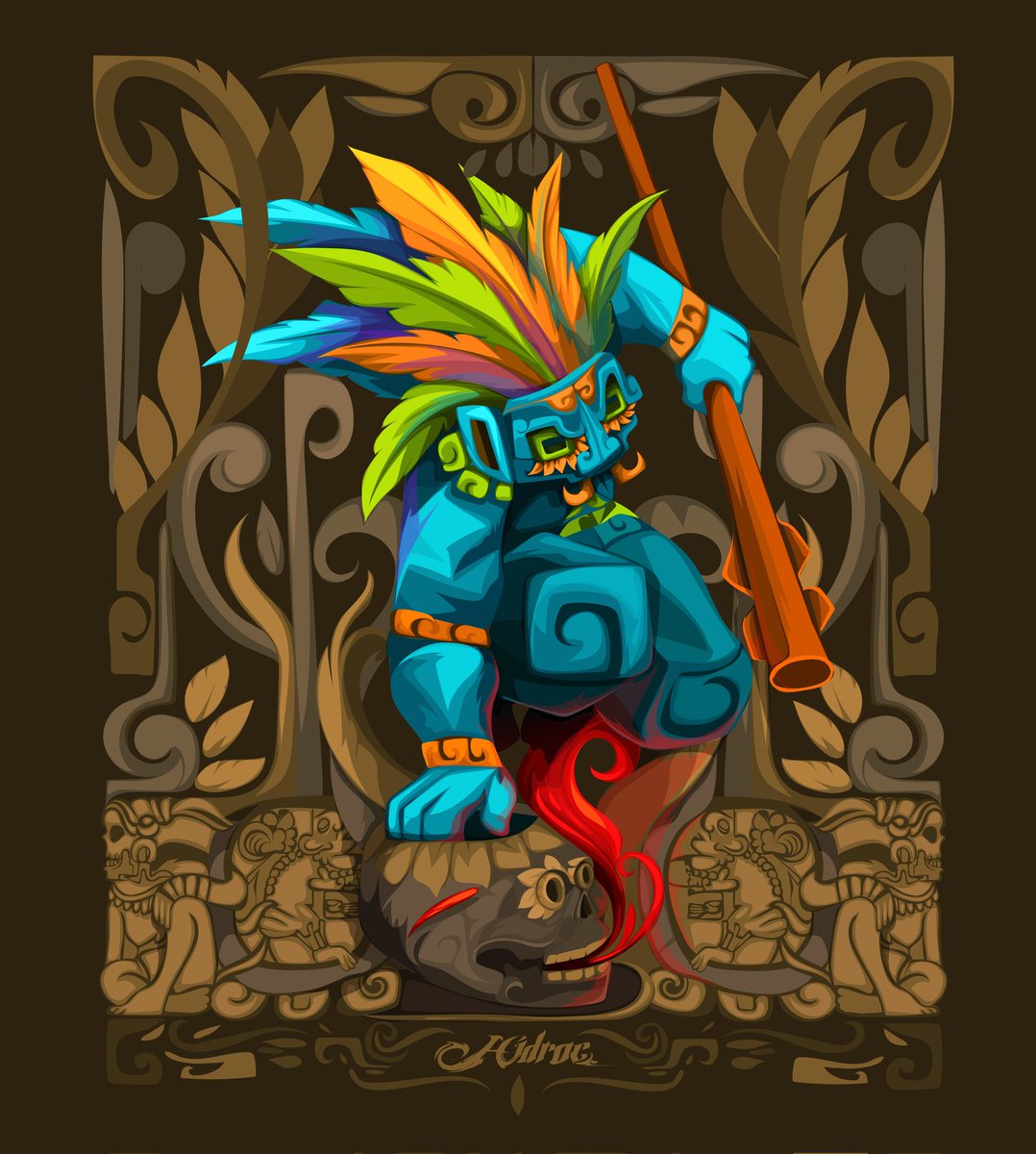 hidroc's tweet image. 🌧️🌧️💧💧
#hidrock #hidrocone #arte #ilustraciondigital #artesilustradas #tlalock #tlaloc #wacom #colores #wacom #wacommexico #mexico🇲🇽 #prehispanico #vector