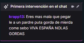 geek_gea's tweet photo. Hoy mientras estaba en directo y después de ganar una ranked en Valorant, suelo poner mi pequeño spam (pido disculpas por adelantado por ser tan rata jaja) un  personaje, por decir algo y ser educada, ha entrado a mi directo a insultarme, como podreis ver en la imagen que pongo https://t.co/zAwTvwwxat