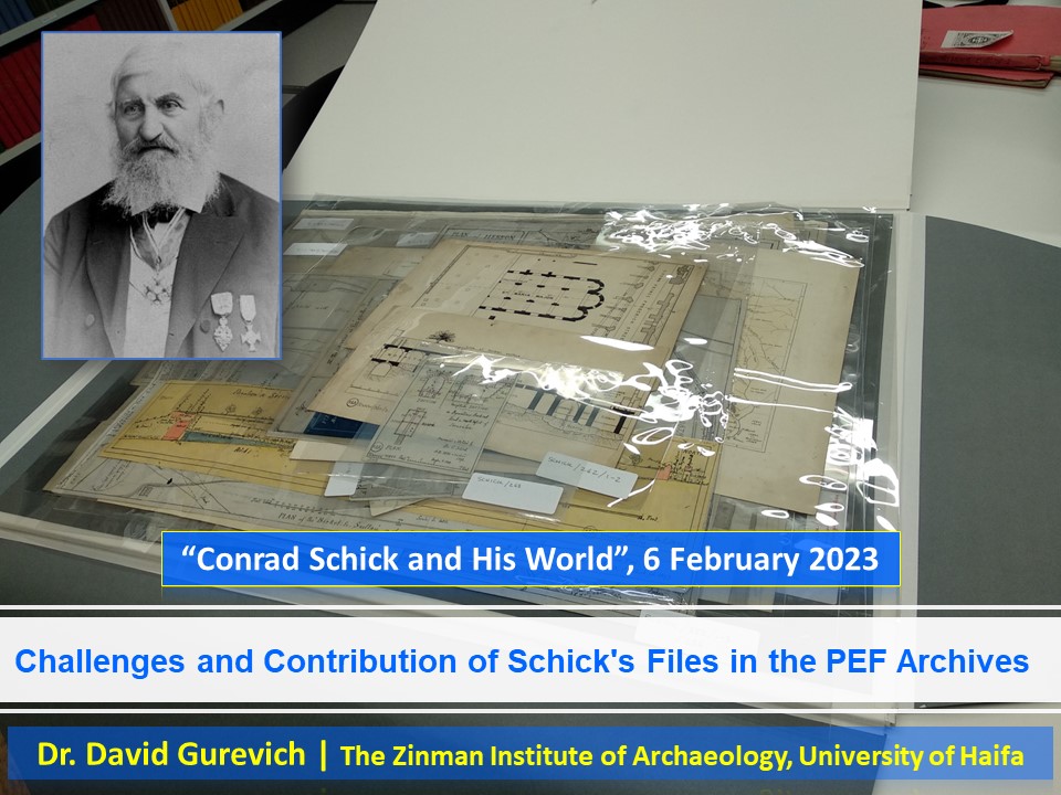 DavidGurev's tweet photo. Just finished preparing my lecture for #schick2023. It is focusing on Conrad Schick's materials in the @PalExFund  archives. See you tomorrow at the @AIAResearch ! https://t.co/ZT7k8htsrb