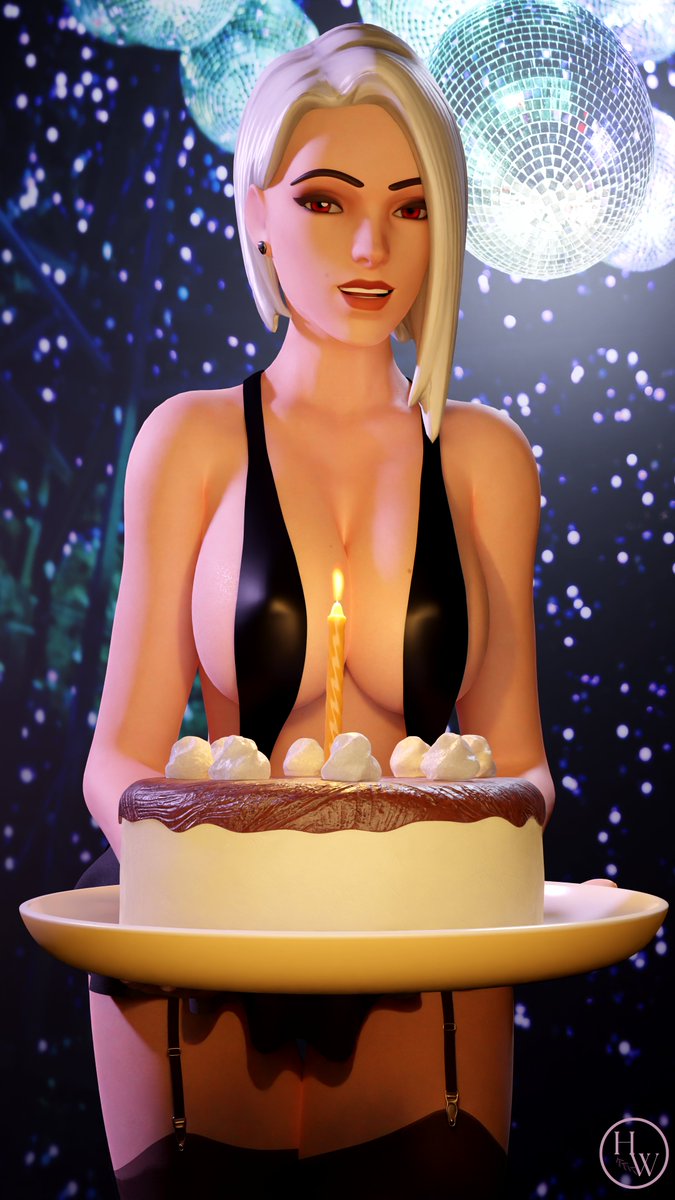 CarbonFiber (Birthday today!) on Twitter: "RT @HornyWitches: Ashe is bringing you her cake 😏