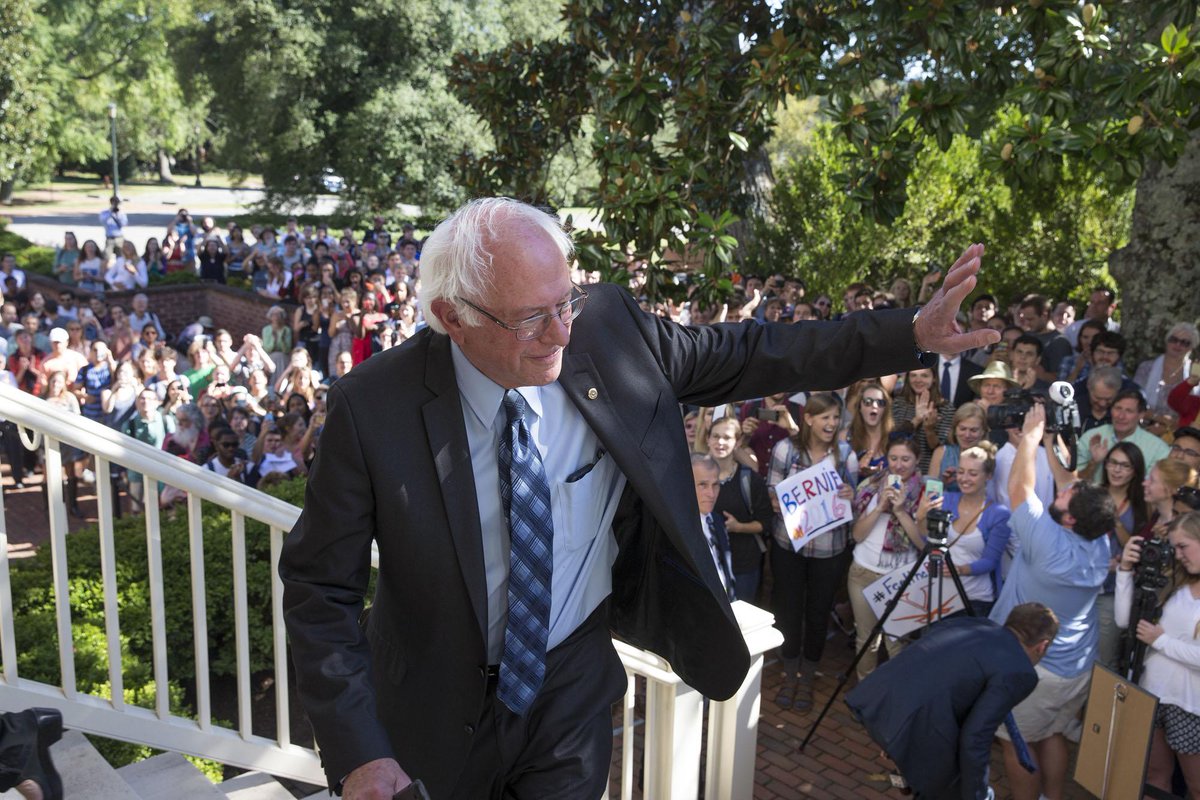 CvilleDSA's tweet photo. @BernieSanders is coming to Charlottesville! Free tickets are available at @UVA_Arts box office at noon on Tuesday. Join us and @UVA_YDS at the event on 3/2 to hear America's foremost Democratic Socialist on why #its_ok_to_be_mad_about_capitalism 🫱🏻‍🫲🏿🌹 https://t.co/FzJI3dnugW