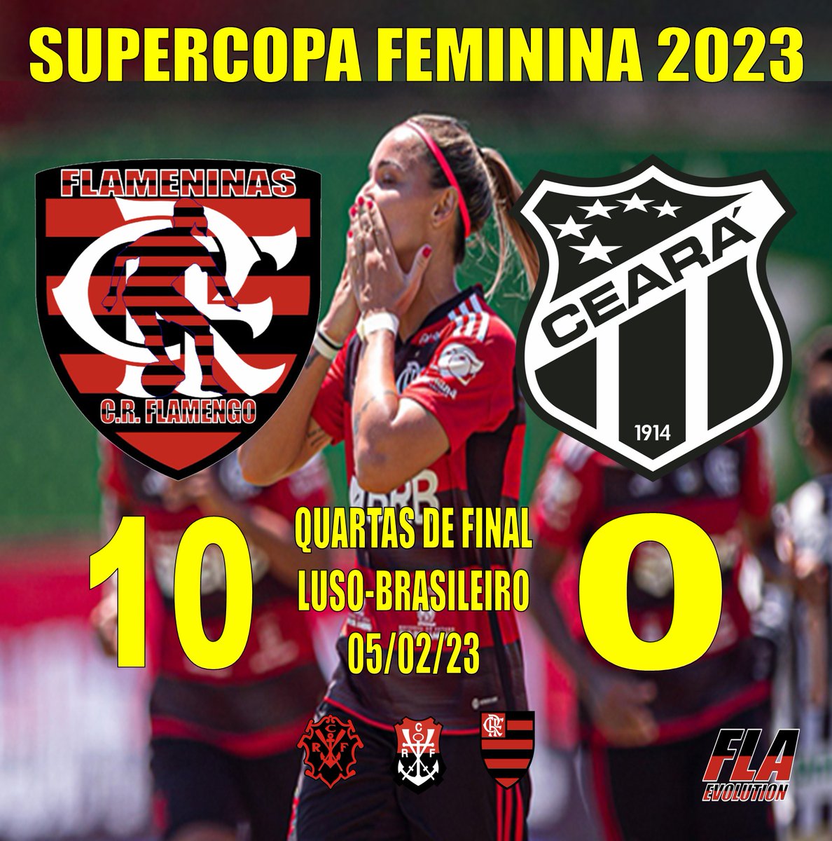 Pela Supercopa Feminina Flamengo é de(z)mais contra o Ceará! @PortalSescFla @FlaFemInfo @TimeFlamengo @centraldanacao @ubzoficial @tjf_oficial @FLAustralia85 @OrganizadasCRF @org_crf @Mulambada_CRF @MulambadaZO @NacaoBRBFla @rrn_oficial @flaamor1981 @Giih_Crivelari #VamosFlamengo