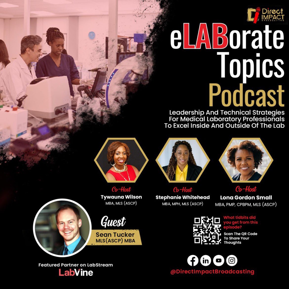 Excited to be part of the next eLABorate Podcast with cohosts Stephanie Whitehead, Tywauna Wilson, and Lona Gordon Small. The episode will air on this Tuesday, February 7th on all podcast platforms (i.e. Apple, Google, Spotify, etc.)