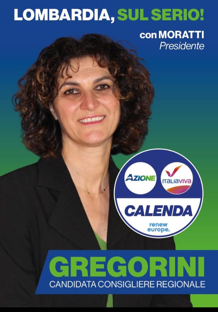 Il 12 e 13 febbraio #vota <a href="/Azione_it/">Azione</a> scrivi GREGORINI 
Per una Lombardia, sul serio!