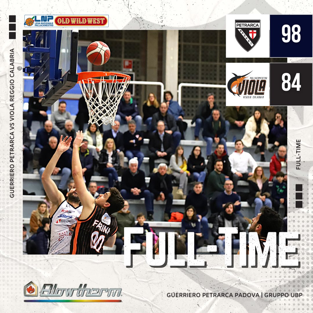 Il 𝐆𝐮𝐞𝐫𝐫𝐢𝐞𝐫𝐨 𝐏𝐞𝐭𝐫𝐚𝐫𝐜𝐚 gestisce una partita dai ritmi frizzanti e supera la Viola. 

📊 Bianconi 21, Morgillo 19, Turel 17, Basile 12, Borsetto 11, Maran 7, Bolpin 5, Coppo 4, Bombardieri 2. 

🏆 <a href="/LNPSOCIAL/">Lega Nazionale Pall</a> 

#WeAreBack #BackInBlack #DNAGuerriero #UBPgroup