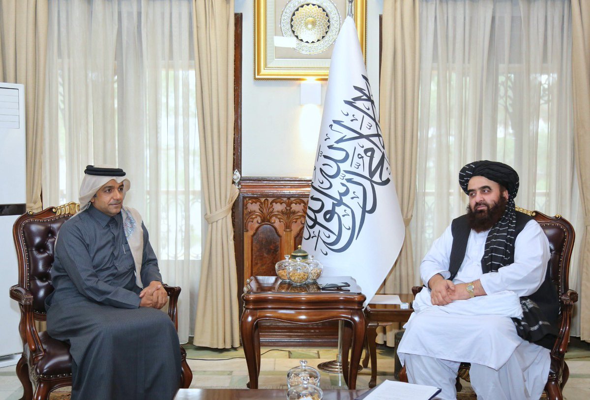 MofaQatar_EN's tweet photo. Foreign Minister's Special Envoy Meets Afghan Caretaker Government Officials
#MOFAQatar https://t.co/eKl0hmUY86