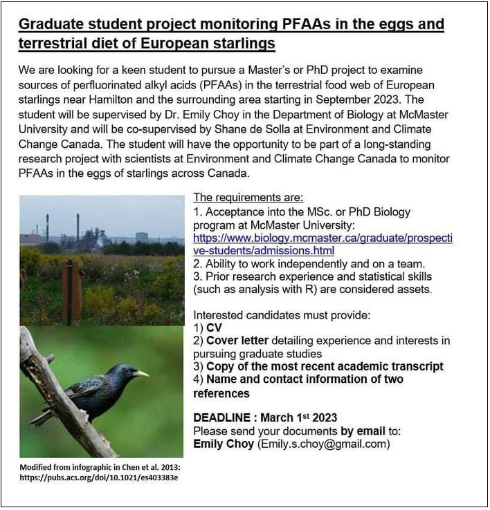 agristok's tweet photo. MSc or PhD Fully Funded Position at McMaster University, Canada 🇨🇦 Suitable for students with background (&amp;interest) in Biology, Zoology, Ecology, Wildlife, Conservation Biology, Biostatistics, Ecotoxicology, and related fields. via @agristok 
Deadline- 1 March 2023 https://t.co/Z64EsV81JO