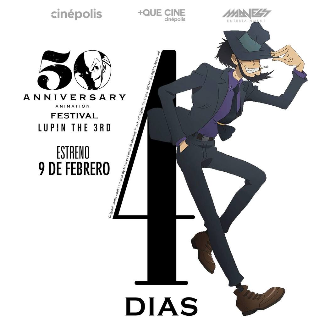 fanime_lat's tweet photo. 🤯📽🎬 Experimenta las emociones y las travesuras a medida que Lupin y su pandilla engañan a las autoridades y realizan los atracos más divertidos y audaces. Compra tus boletos aquí 👉https://t.co/rJoVTLekSR //
#LupinFestMex #Anime #estrenoAnime #FanimeR #AnimeNews @masquec… https://t.co/meFA38B23t