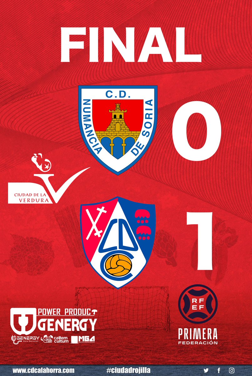 💯⏱️ 90+’ |   Final en Los Pajaritos

#NumanciaCalahorra
#ciudadrojilla