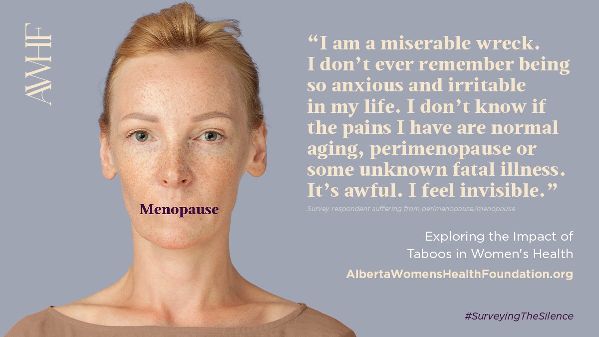 Did you know the average age of menopause in Canada is 51.5? Read our full report, #SurveyingTheSilence, for more information/statistics about menopause and other women’s health conditions. 🤍

🔗 Click here to read: albertawomenshealthfoundation.org/our-impact/sur…