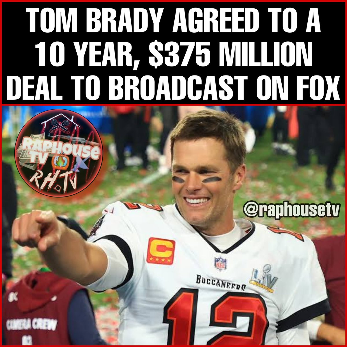 Tom Brady Agreed to a 10 Year, $375 Million Deal to Broadcast on Fox💰💸