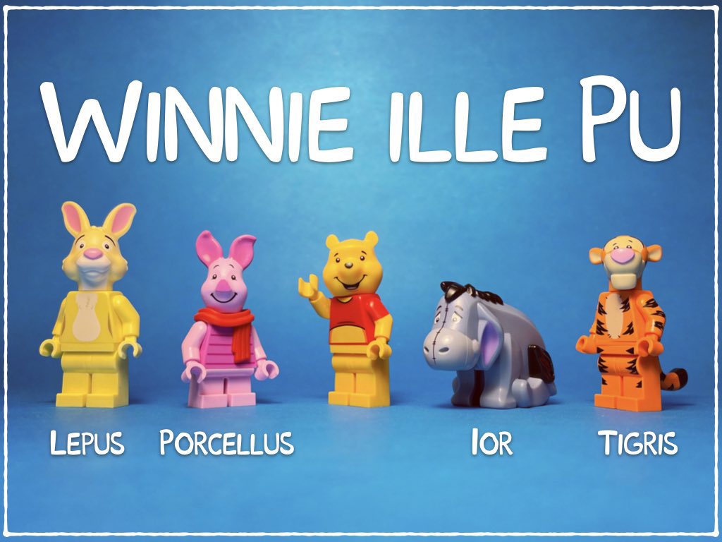tutubuslatinus's tweet photo. Winnie ille Pu is a 1958 translation of Winnie-the-Pooh into Latin by Alexander Lenard. The work was an unexpected hit, becoming the first foreign-language book to make The New York Times Best Seller list, and creating a trend of translating children’s books into Latin. https://t.co/axNk24u90R