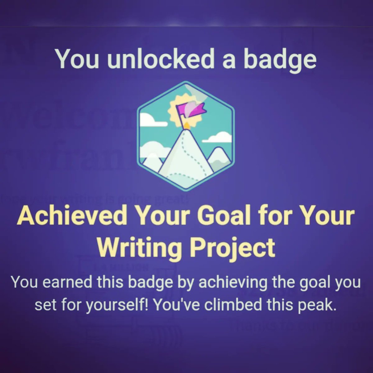 rw_franklin's tweet photo. Woot! Woot! Book #1 of my trilogy is complete! 🎉🥳📚
Thank you for the push #LUWG!!
#amwriting #firstdraftclub #YOLUWG https://t.co/cF7FmzDg9a