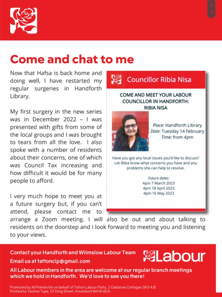 ribianisa's tweet photo. We have commenced our May 2023 campaign. We have produced and delivered our leaflets and have started canvassing. 

#may2023 #localcampaign #localelection2023 #votelabour @UKLabour https://t.co/T2HI6In4yi