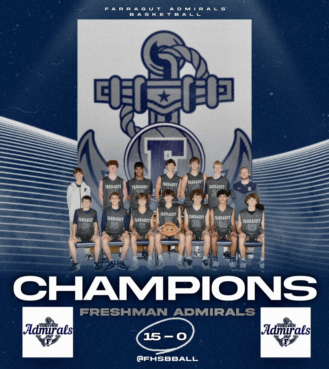 J_Burris_1's tweet photo. CONGRATS TO OUR FRESHMEN TEAM ON A PERFECT SEASON & CHAMPIONSHIP.
Very proud of all these young men and @awjenkins10 !!! #GoAds⚓️🏀
#NoTalkNeeded #NoVideosNeeded https://t.co/oux2SxRZDl