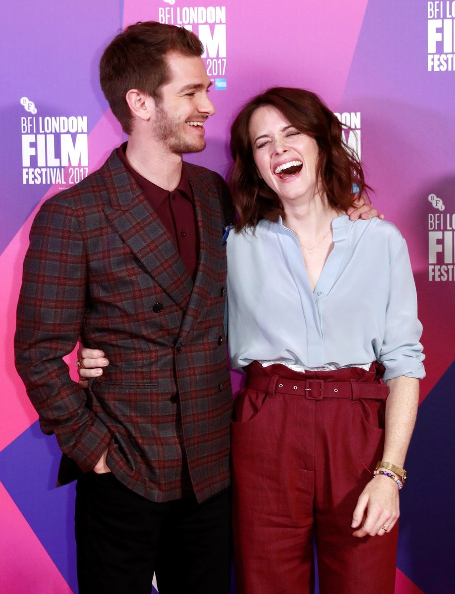 foysnook's tweet image. using this as an excuse to share these Claire Foy and Andrew Garfield stills back when they were promoting “Breathe”