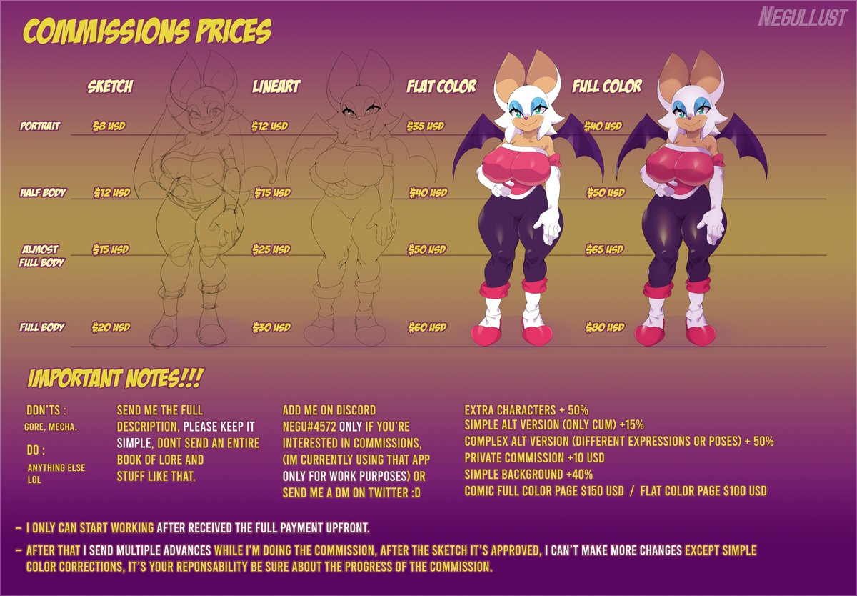 Negullust's tweet photo. Commission Sheet updated :3 https://t.co/1jhcAftXy7