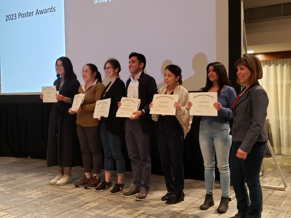 Congratulations to the 2023 GRC's 6 poster winners! You made the judges have a hard time deciding!