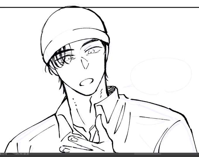 息抜きに1p漫画描いてた 明日アップするね 