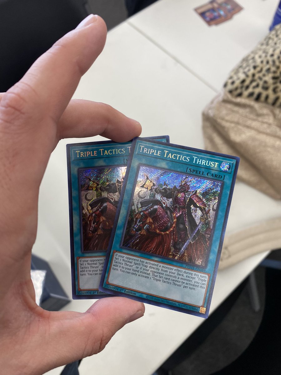 SetFivePodcast's tweet image. Hey Yugioh folk— 
Besides the usual board breakers, what’s some really good targets for Thrust? 

Hella good collection of normal spells but Normal Traps seem iffy.