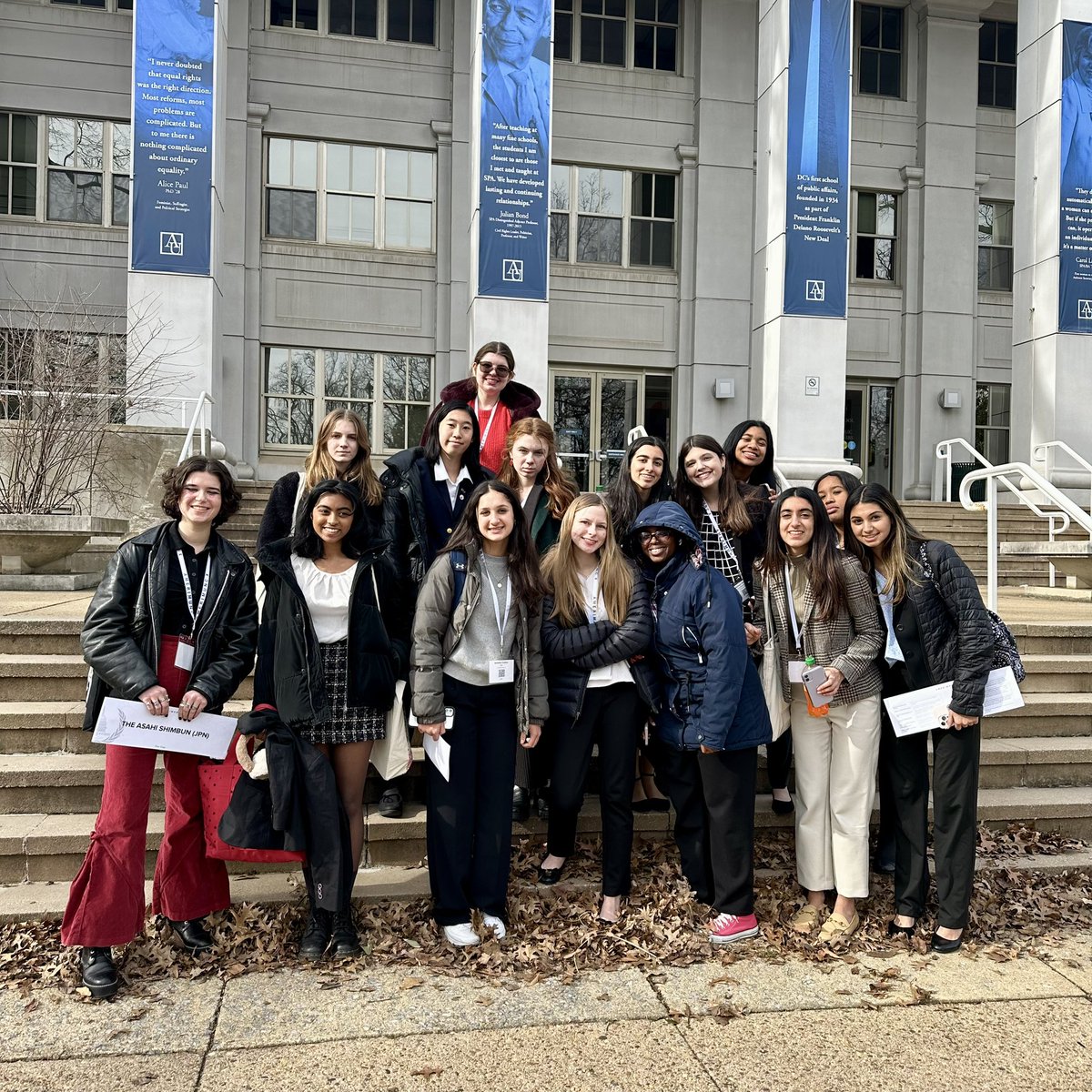 MadeiraHistor's tweet photo. the @MadeiraSchool Model UN team thanks @AmericanU students for leading a wonderful @amerimunc conference experience 👏🏼 #MadeiraMUN https://t.co/eLr2iYG17m