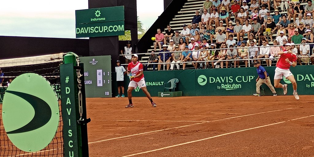 PeruanoTenis's tweet photo. #CopaDavisenTP : Postales del triunfo de la dupla ๐ต๐ช Brian Panta/Ignacio Buse contra ๐ฎ๐ช Simon Carr/Jack Molloy que significรณ el triunfo de la serie y el pase al Grupo I Mundial.
( ๐ธ : @BazanDalila / TP)
#TenisPeruano
#PERIRL
#VamosPeru https://t.co/nM7OgwcKnG