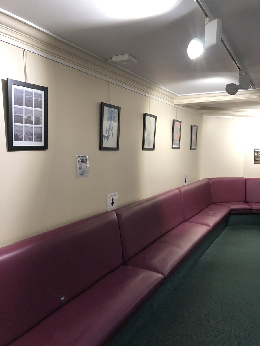 HeadteacherTws's tweet photo. Woodroffe student art, helping to brighten up the Lyme Regis Medical Centre. https://t.co/PrCqAfDdxS