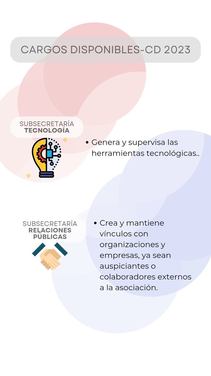Se extiende el periodo de postulación para formar parte de la CD 2023. Anímate a postular!
Link de postulación forms.gle/ZN8NrTdN5bBA8d…