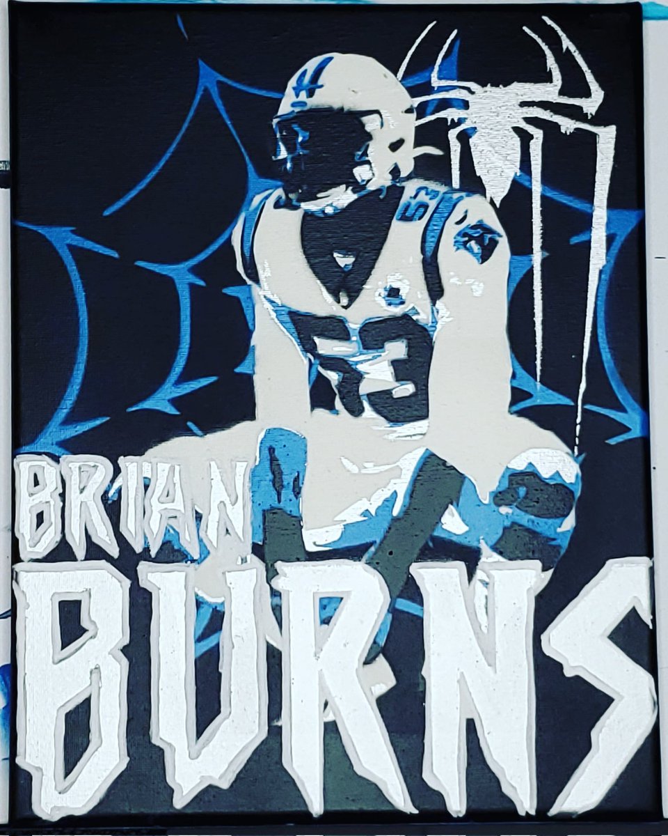 ArtbyZachWolf's tweet photo. 🚨 #GIVEAWAY 🚨

LIKE and RT for your chance to win this original painting of Brian Burns. Winner will be chosen at Kickoff of the Super Bowl.

#KeepPounding https://t.co/pPBMv7FWcS