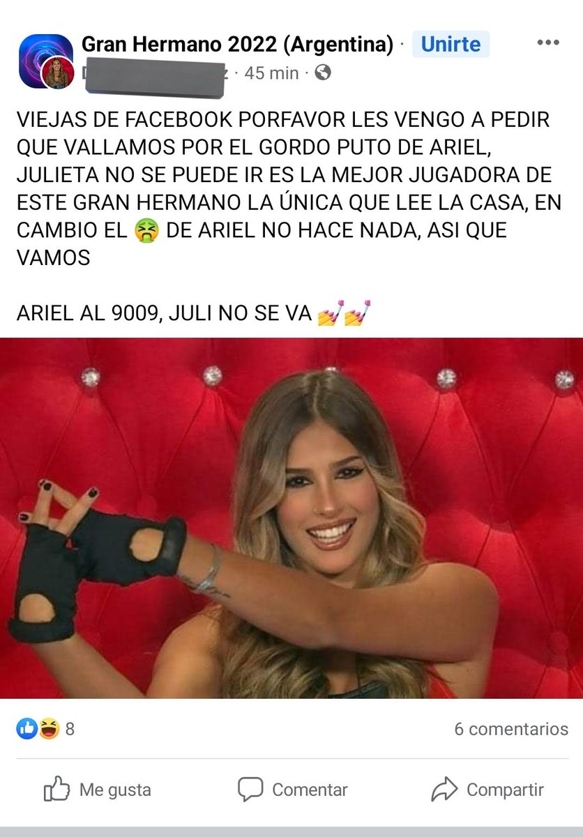 ped0devaca's tweet photo. las que estan tranquis en facebook son las fans de julieta poggio https://t.co/sUrUy8fOQE