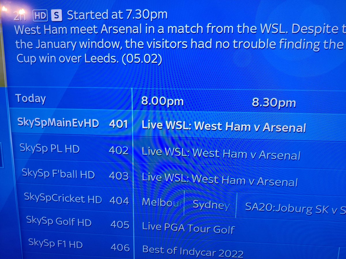 thomasorrus's tweet photo. @skytv I pay quite a lot of money for the sports channels, I don't really expect the same thing on 3 channels at the same time.... https://t.co/2t2q7UHMzQ