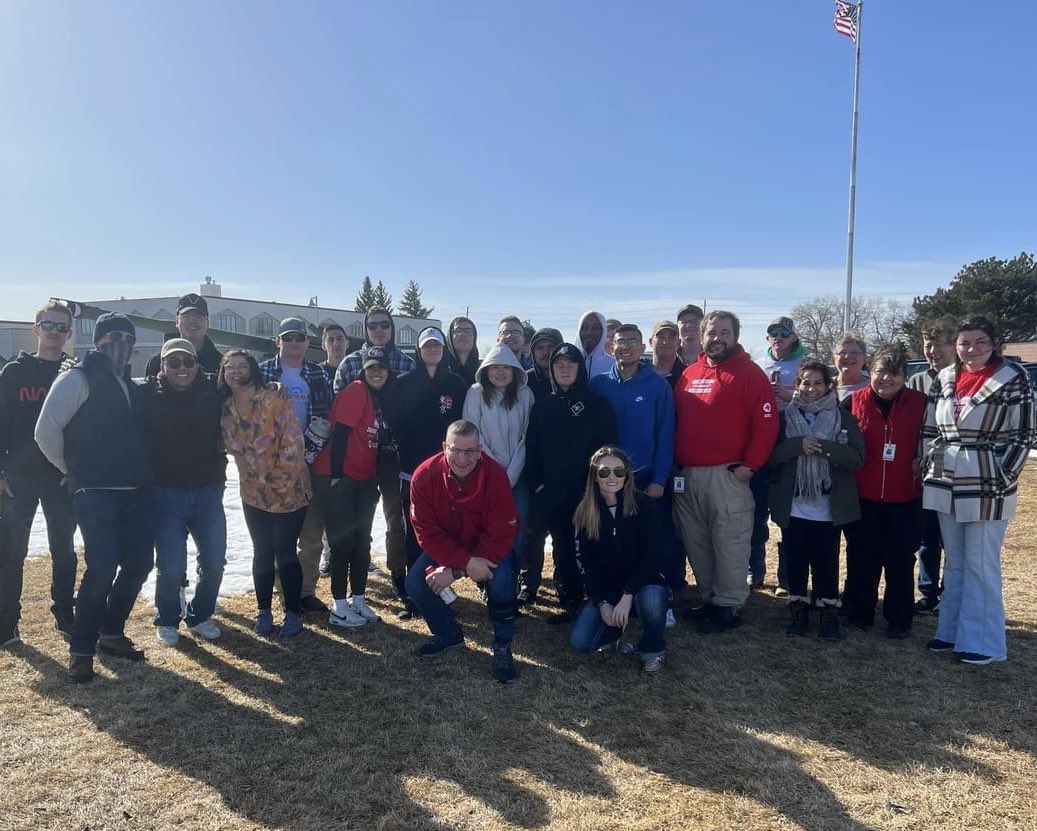 COWYRedCross's tweet photo. Yesterday, was a windy but beautiful day to make homes safer in Cheyenne!

Red Cross volunteers and a leadership team from @FEWarrenAFB installed 25 smoke alarms and made 35 individuals safer as part of our #HomesFireCampaign! #EndHomeFires https://t.co/vM7HfRe4W4