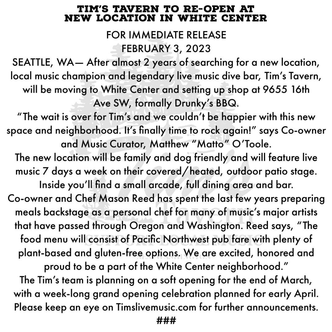 Tim's Tavern (@timslivemusic) on Twitter photo 