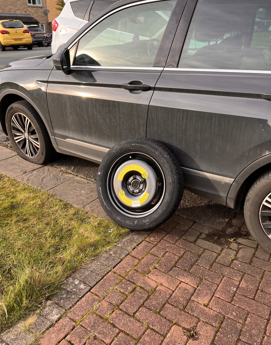 Han_grenade's tweet photo. Achieved something today - changed a tyre for the first time and found the offending screw in the flat one 💪 https://t.co/iXE70poCoy