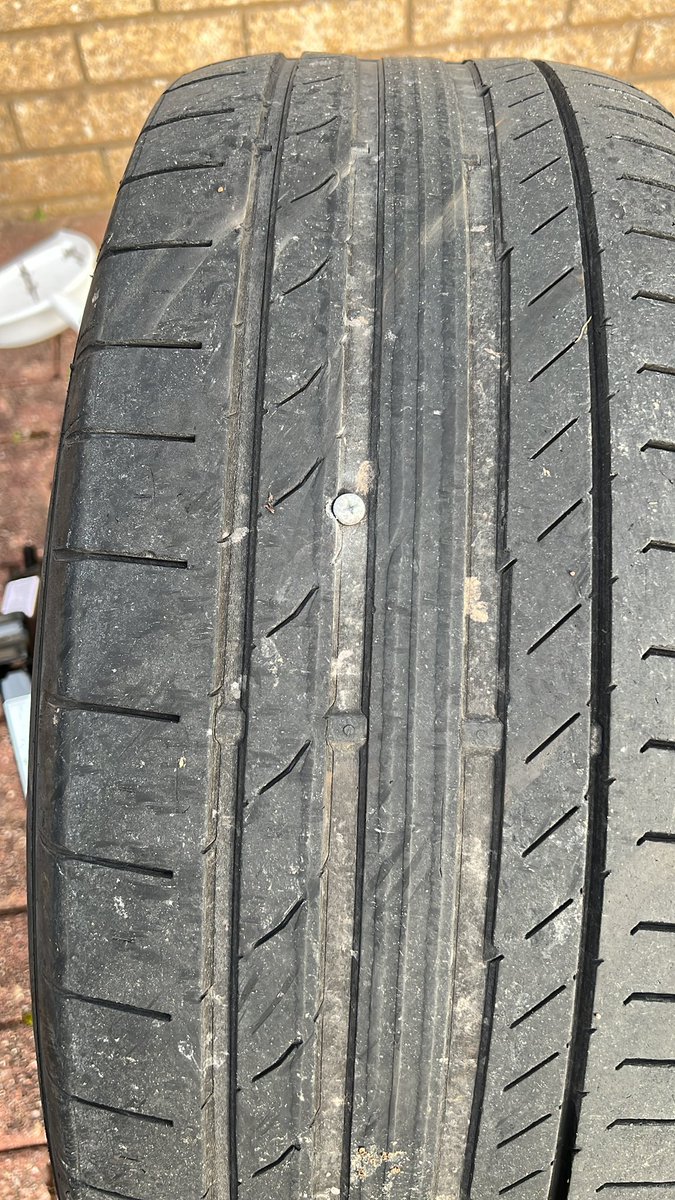 Han_grenade's tweet photo. Achieved something today - changed a tyre for the first time and found the offending screw in the flat one 💪 https://t.co/iXE70poCoy