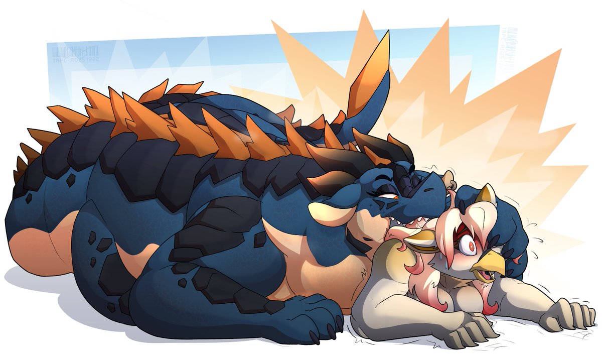 TRPCAfterDark's tweet photo. 🍗🍗🍗

[Flat colored vore sequence for an anonymous user] https://t.co/H1q9hygzF6
