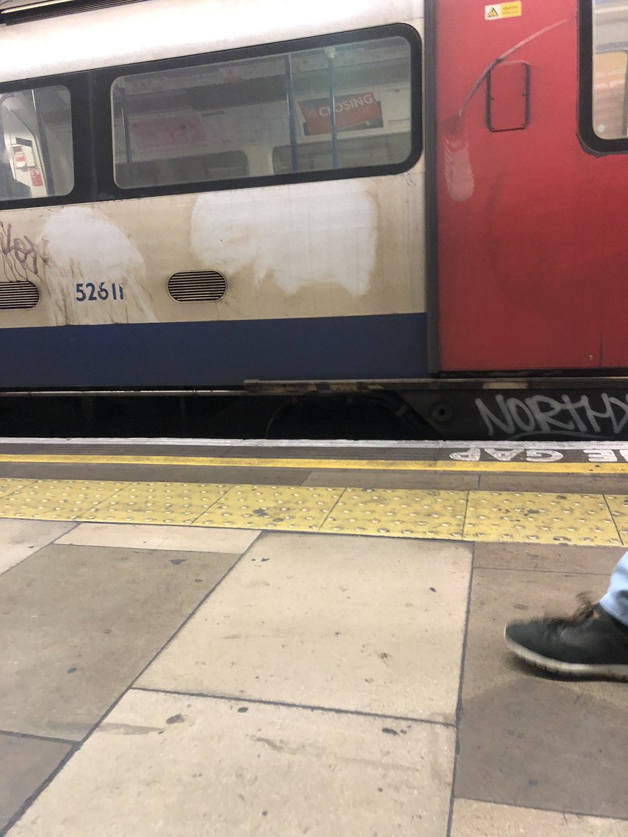 Is it just me, or are the northerline trains particularly filthy? <a href="/TfL/">TfL</a> <a href="/northernline/">Not the Northern Line</a> Asking for a friend
